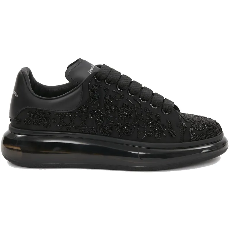 Alexander McQueen Oversized Black All Over Botanical Beads (730080W4TL91073)