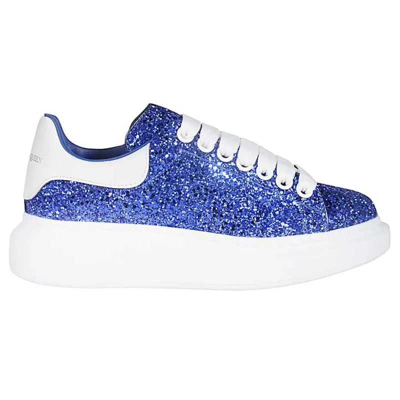 Alexander McQueen Oversized Blue Glitter (Women’s) (558944W4JF24064)