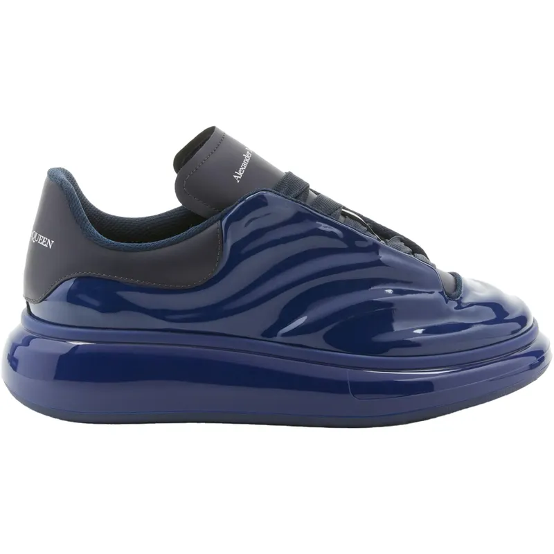 Alexander McQueen Oversized Gloss Navy (727405W4RY14203)