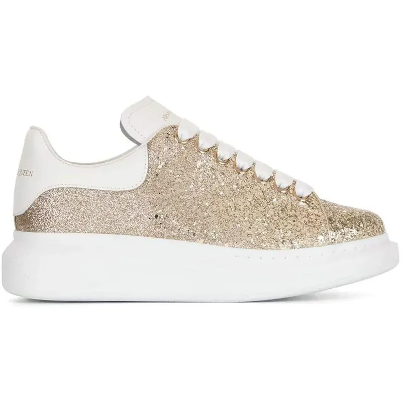 Alexander McQueen Oversized Gold Glitter (Women’s) (621062WHVK19962)
