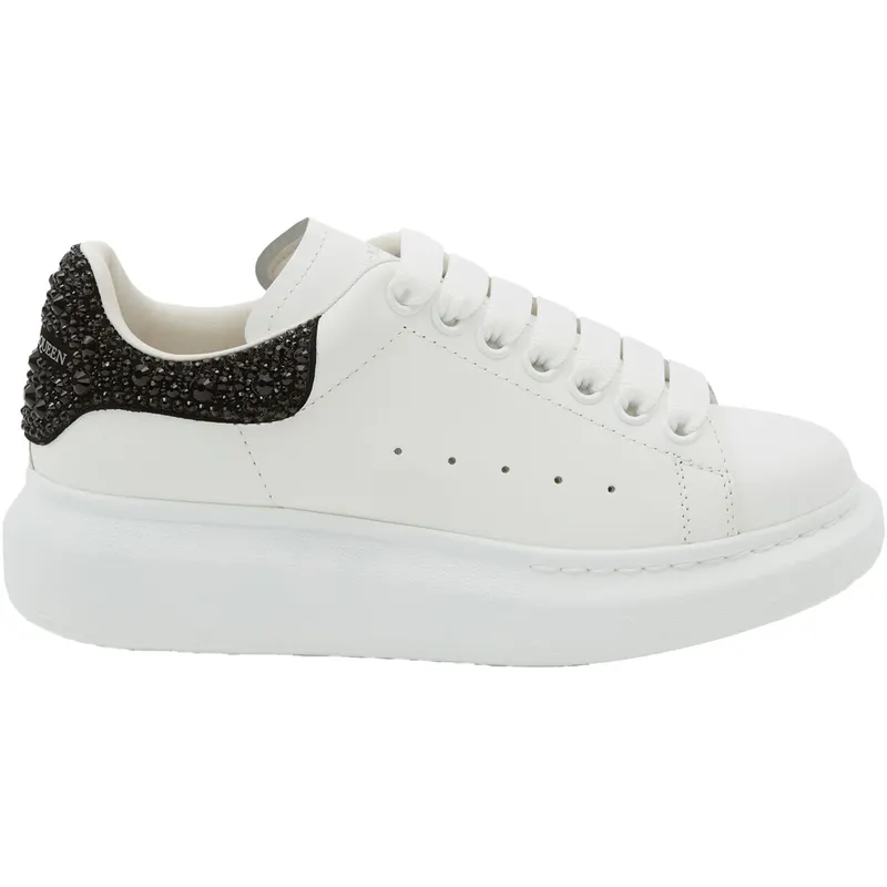 Alexander McQueen Oversized White Black Crystals (Women’s) (666407WIA4Z9581)