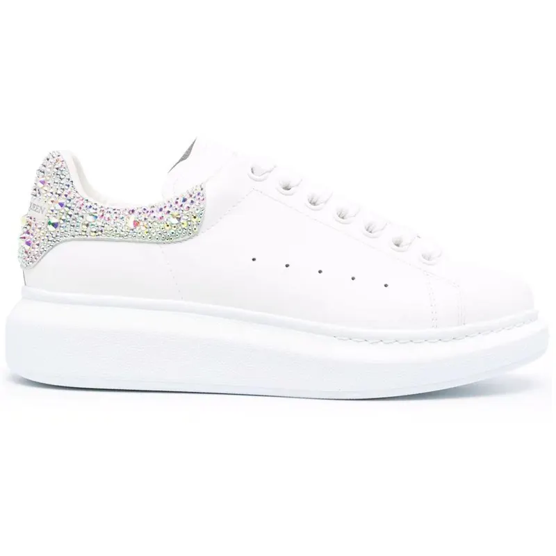 Alexander McQueen Oversized White Crystal (Women’s) (666407 WIA4Z 9069)