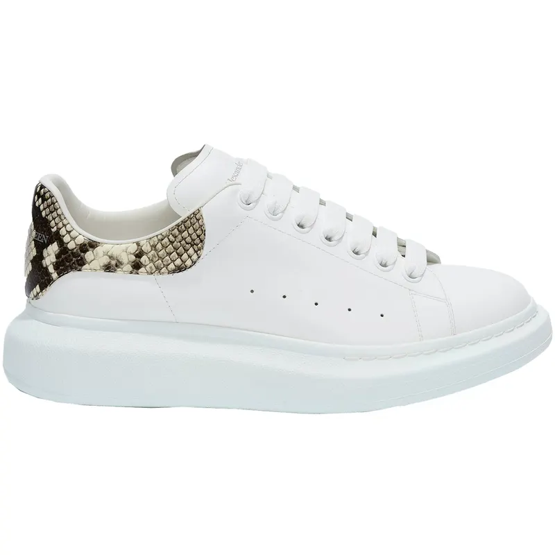 Alexander McQueen Oversized White Natural Python (Women’s) (553770 WHWKC 9306)