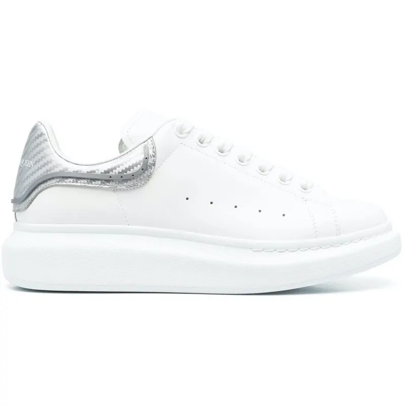 Alexander McQueen Oversized White Silver Metallic (735770WICYU9071)