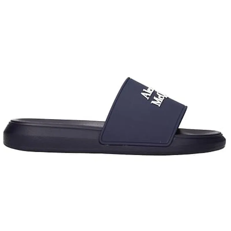Alexander McQueen Pool Slide Navy (Women’s) (666983W4RF04085)