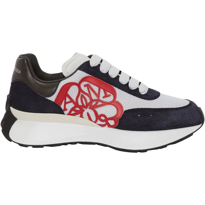 Alexander McQueen Sprint Runner Black Red (705074 W4V61 8928)