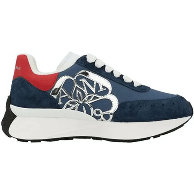 Alexander McQueen Sprint Runner Navy Red (688546W4T214529)