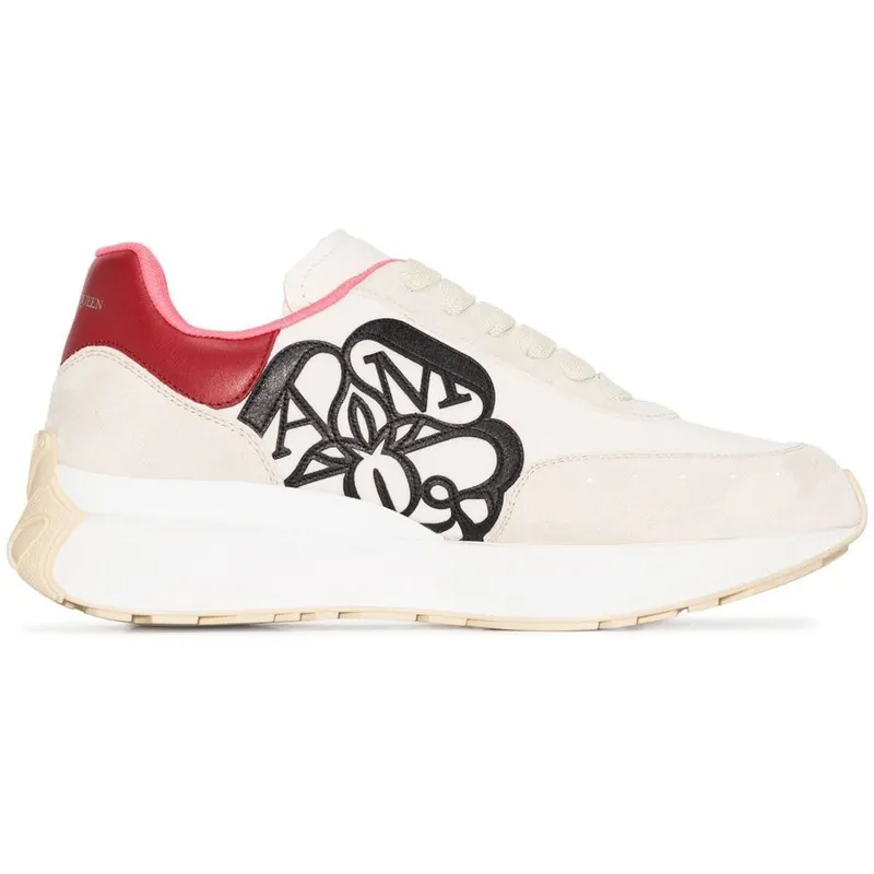 Alexander McQueen Sprint Runner Off-White Red (Women’s) (697069 W4TI1 9894)