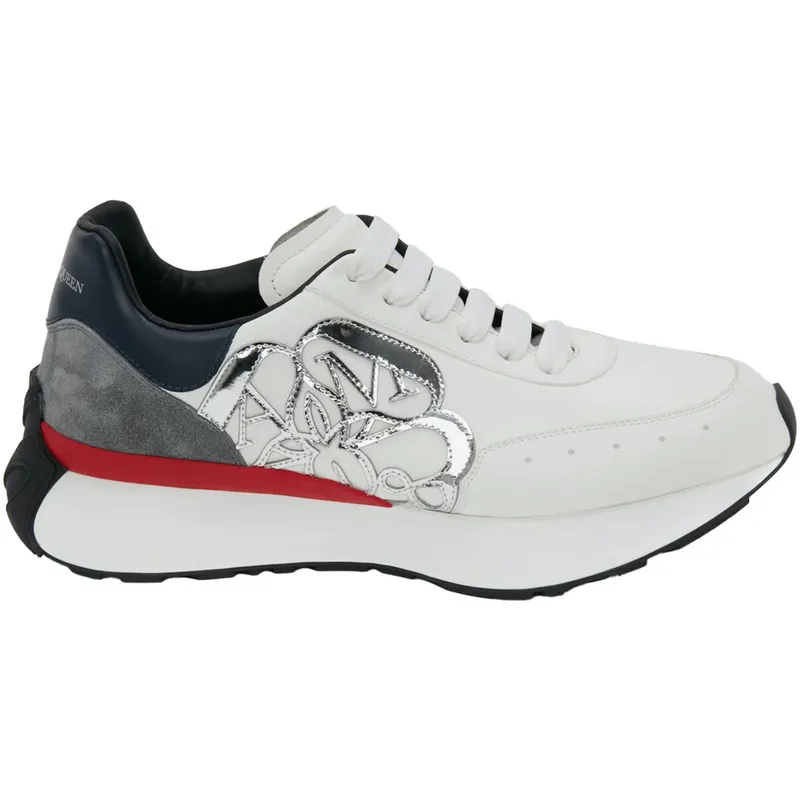 Alexander McQueen Sprint Runner White Multicolour (711715WIC998996)
