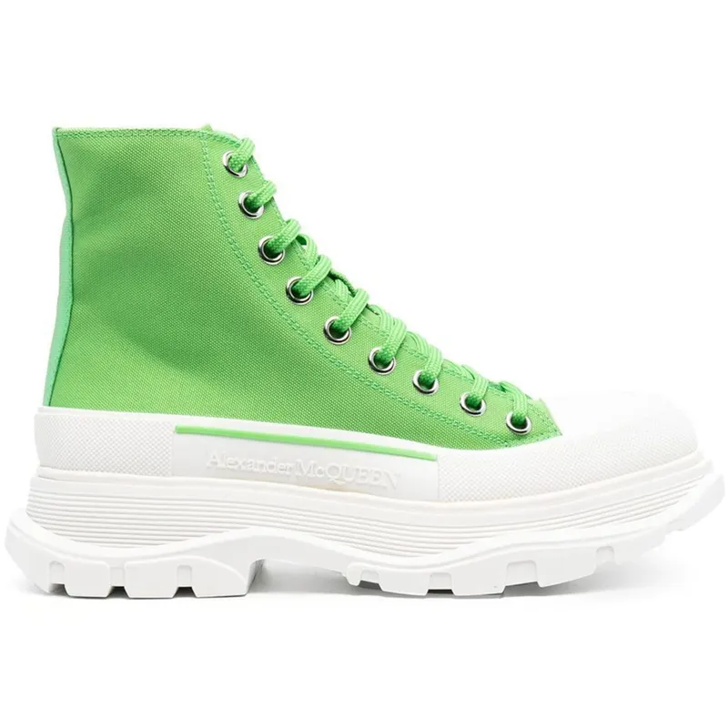 Alexander McQueen Tread Slick Boot Bright Green White (Women’s) (697080W4UW23189)