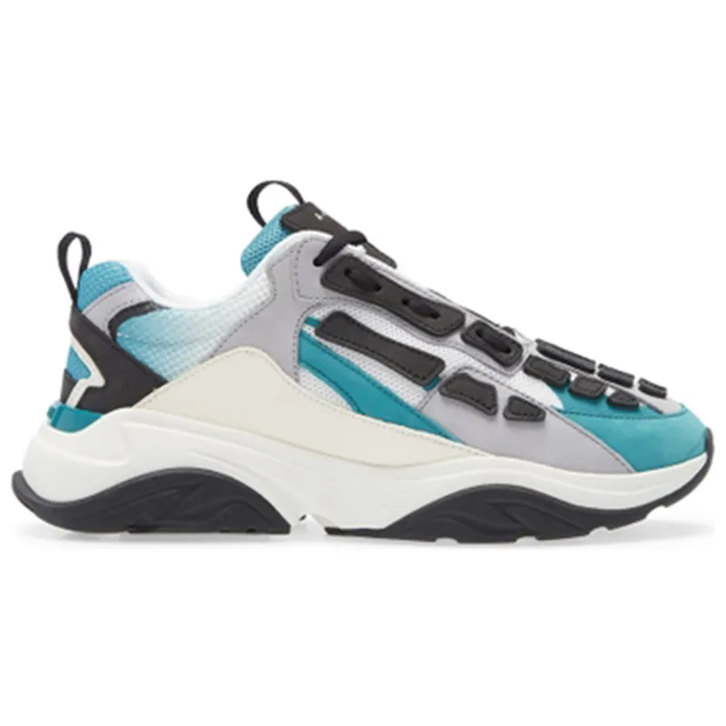 AMIRI Bone Runner White Black Blue Grass (PS22MFS010-432)
