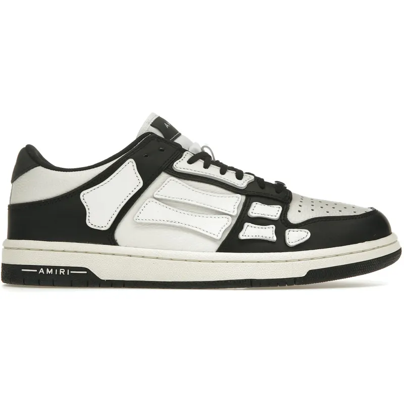 AMIRI Skel Top Low Black White (PXMFS002)