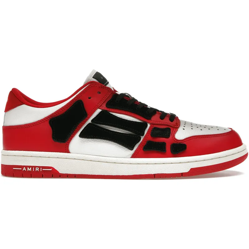AMIRI Skel Top Low White Red White (AW22MFS003-610 / 191846394726)