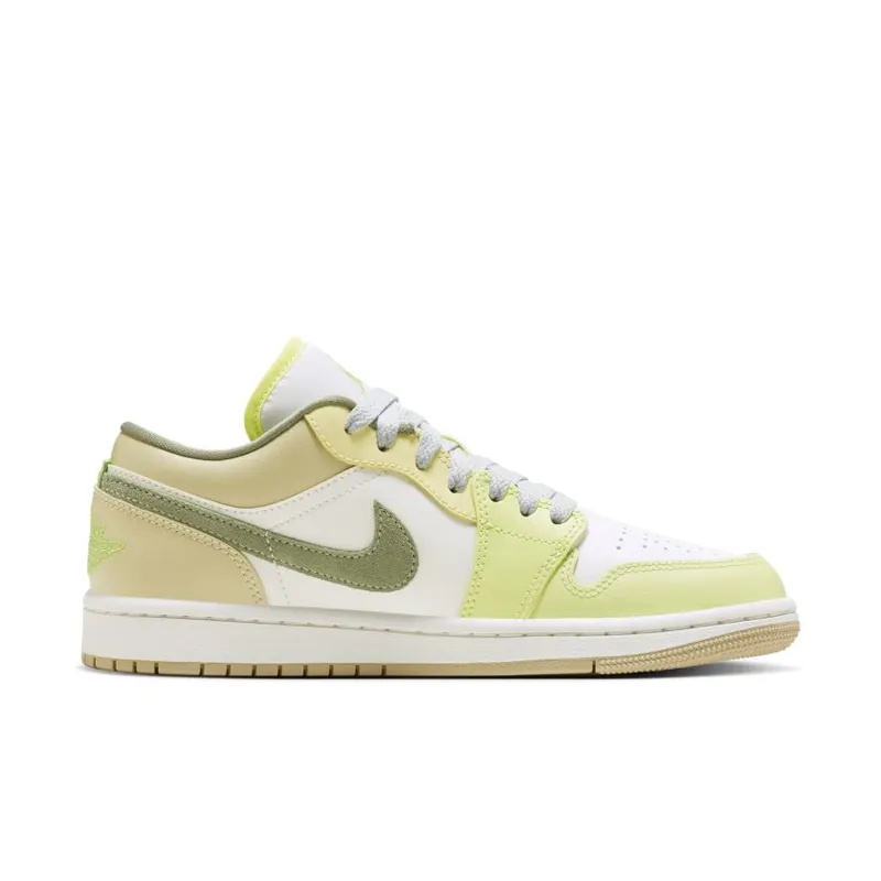 Jordan 1 Low Sail White Oil Green (Women’s) (FD9906-131)