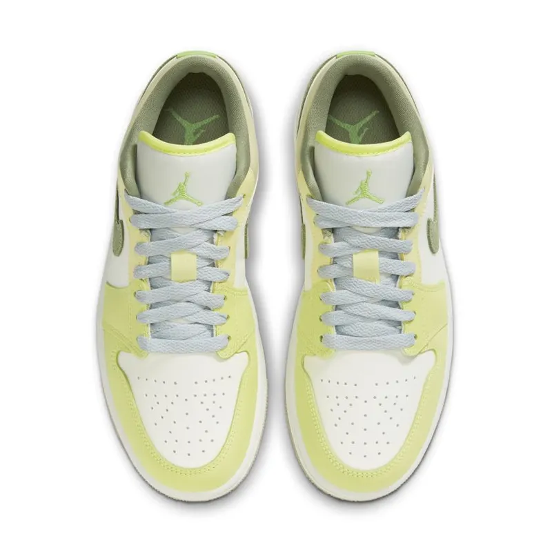 Jordan 1 Low Sail White Oil Green (Women’s) (FD9906-131)