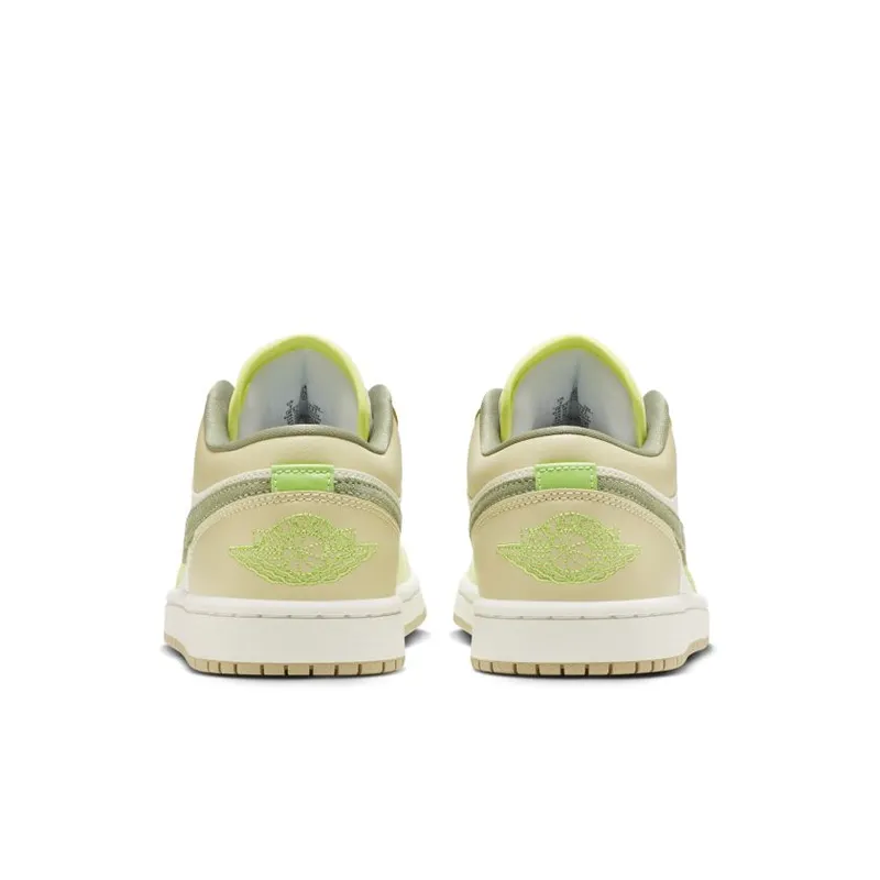 Jordan 1 Low Sail White Oil Green (Women’s) (FD9906-131)