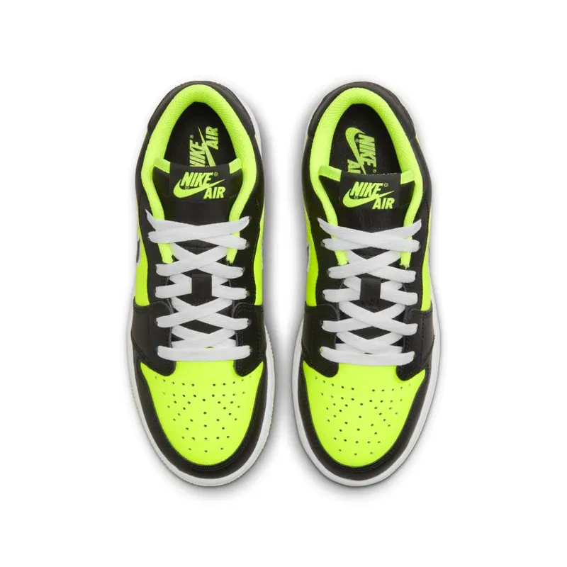 Jordan 1 Low SE Black Cat Volt (GS) (DX6666-701)