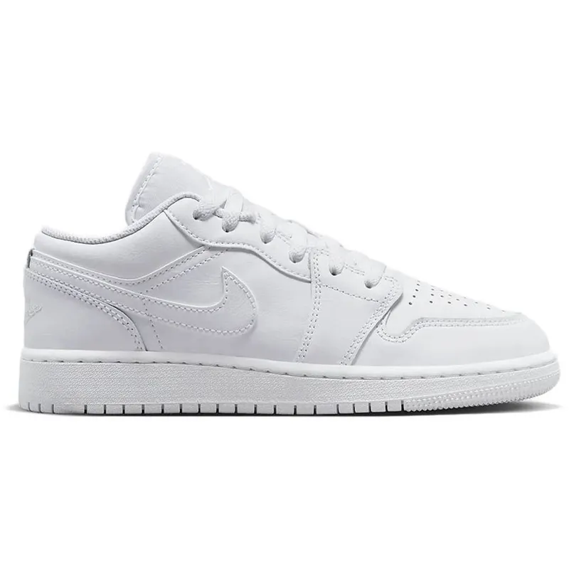 Jordan 1 Low Triple White (2023) (GS) (553560-136)