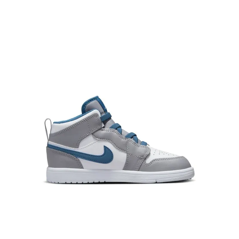 Jordan 1 Mid Alt Cement Grey True Blue (PS) (AR6351-014)