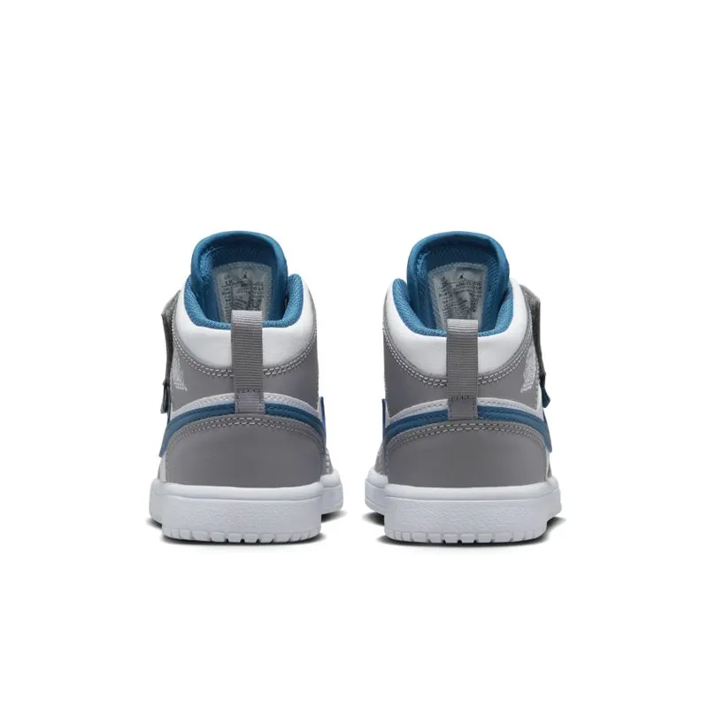 Jordan 1 Mid Alt Cement Grey True Blue (PS) (AR6351-014)