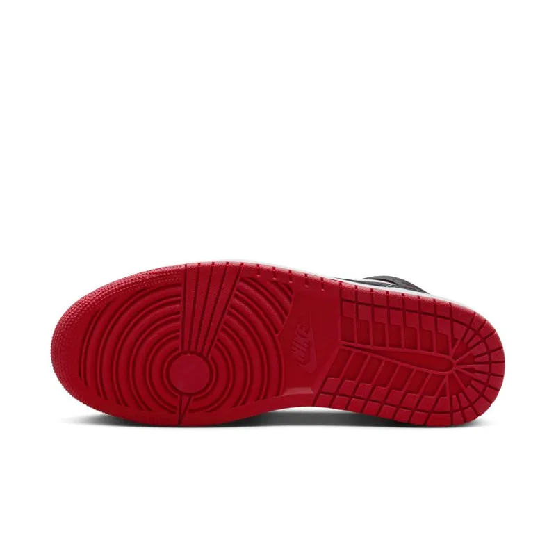 Jordan 1 Mid Black Toe White Gym Red (DQ8426-106)
