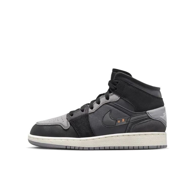 Jordan 1 Mid Craft Inside Out Black (GS) (DV0438-001)