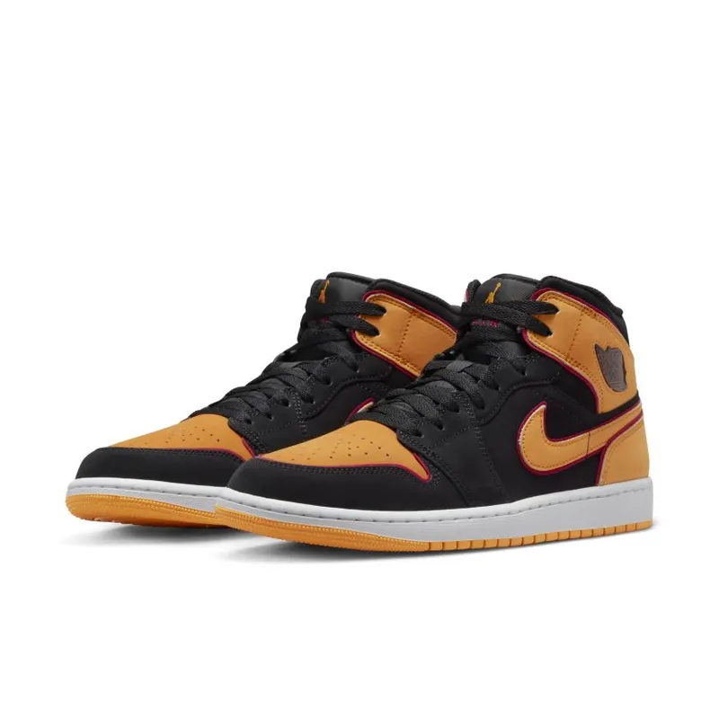 Jordan 1 Mid Fat Tongue Black Orange (FJ4923-008)