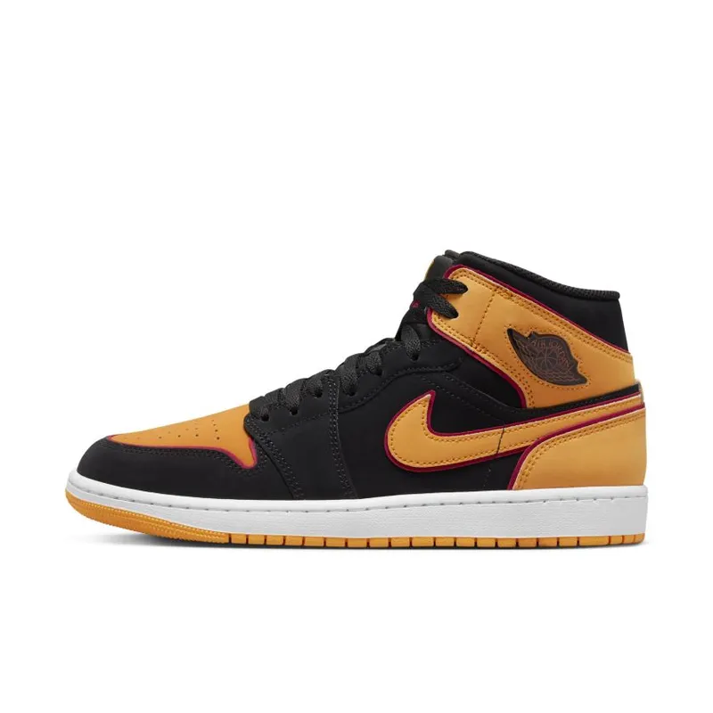 Jordan 1 Mid Fat Tongue Black Orange (FJ4923-008)