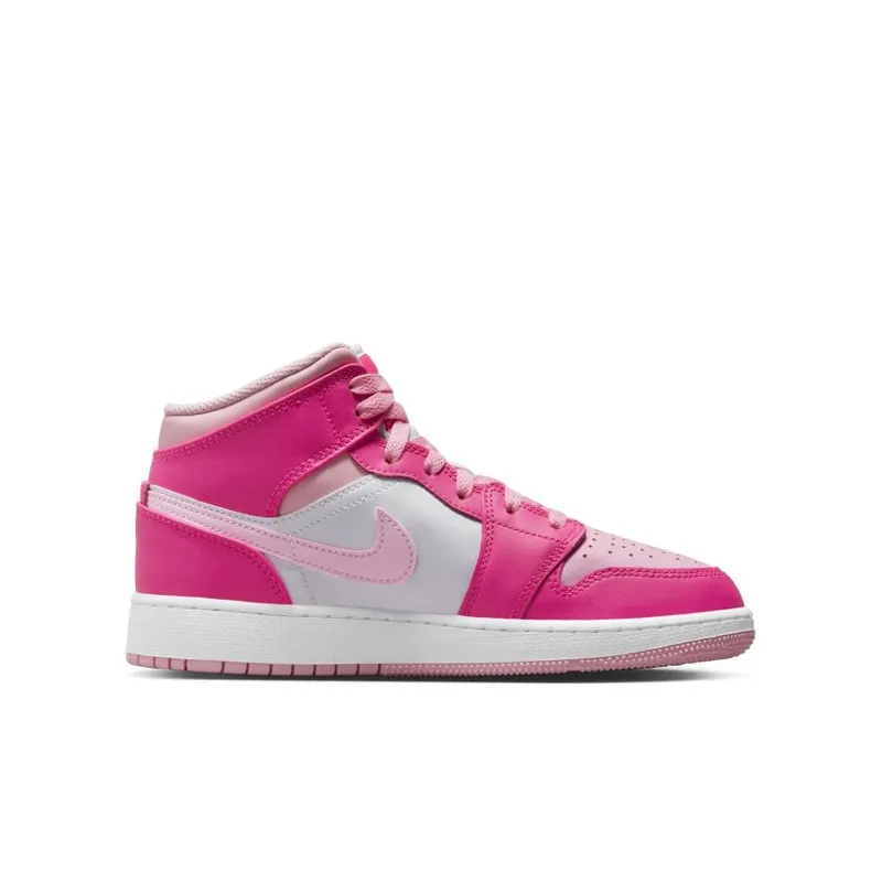 Jordan 1 Mid Fierce Pink (GS) (FD8780-116)