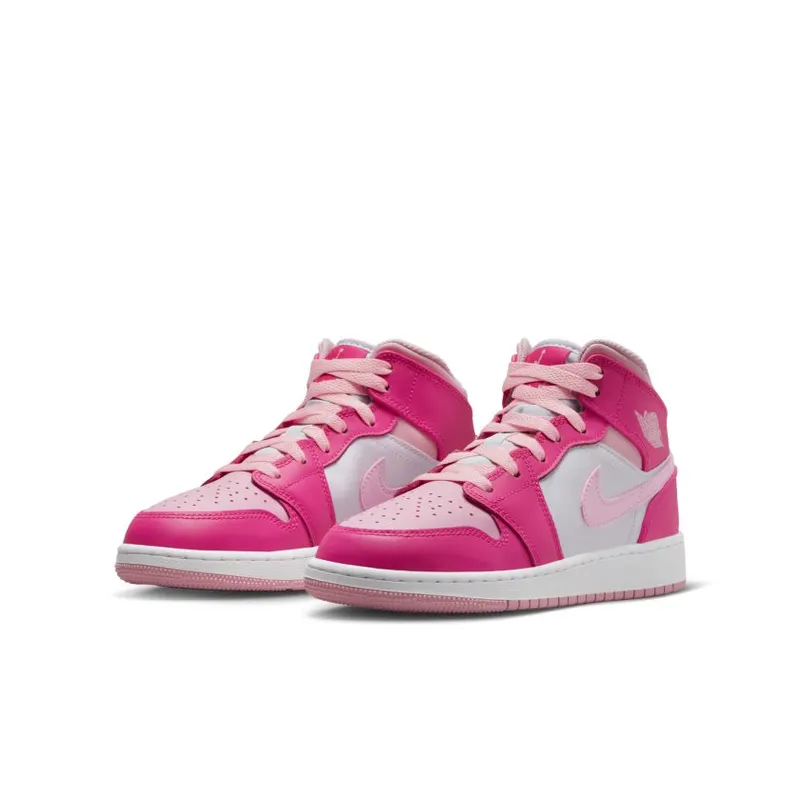 Jordan 1 Mid Fierce Pink (GS) (FD8780-116)