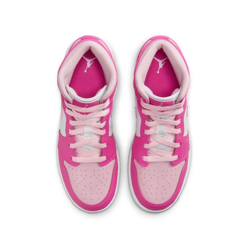 Jordan 1 Mid Fierce Pink (GS) (FD8780-116)
