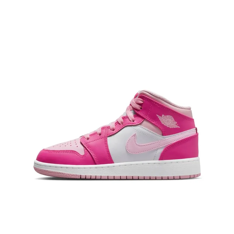 Jordan 1 Mid Fierce Pink (GS) (FD8780-116)