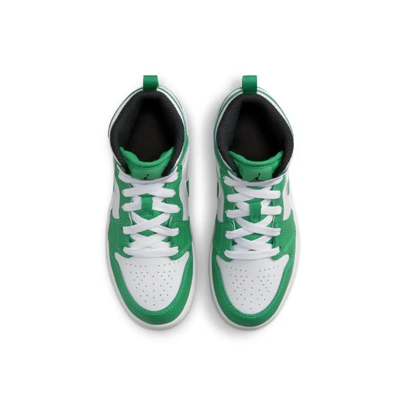 Jordan 1 Mid Lucky Green (PS) (DQ8424-301)