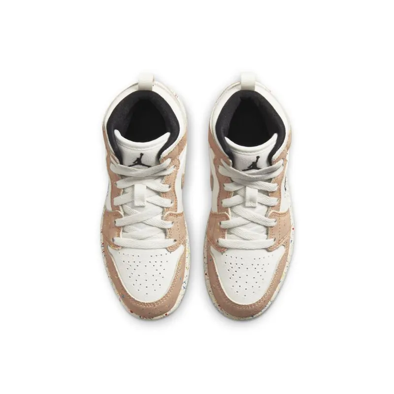 Jordan 1 Mid SE Brushstroke (PS) (DA8007-100)