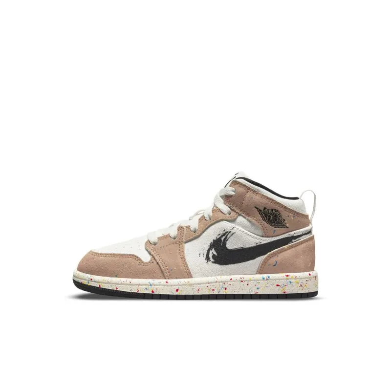 Jordan 1 Mid SE Brushstroke (PS) (DA8007-100)