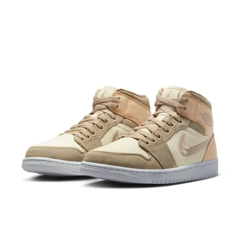 Jordan 1 Mid SE Canvas Khaki (Women’s) (DV0427-102)