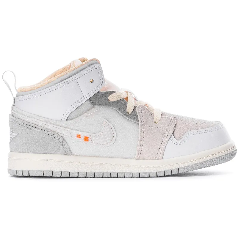 Jordan 1 Mid SE Craft Craft Inside Out White Grey (TD) (DQ3725-100)
