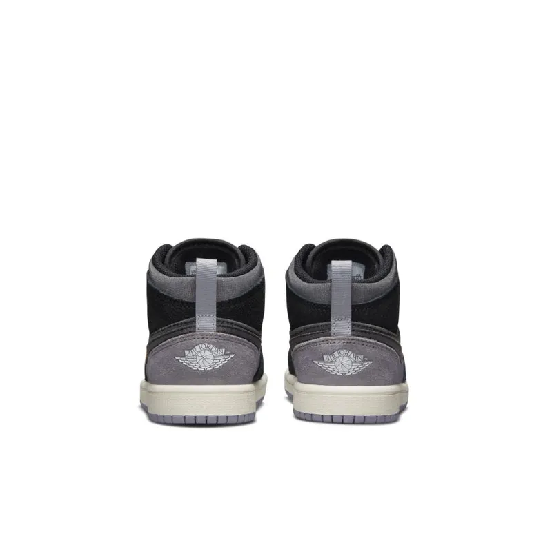 Jordan 1 Mid SE Craft Inside Out Black (PS) (DV0436-001)