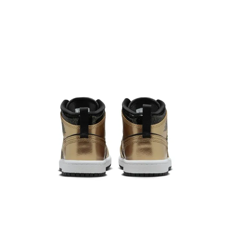 Jordan 1 Mid SE Metallic Gold Black (PS) (DR6968-071)