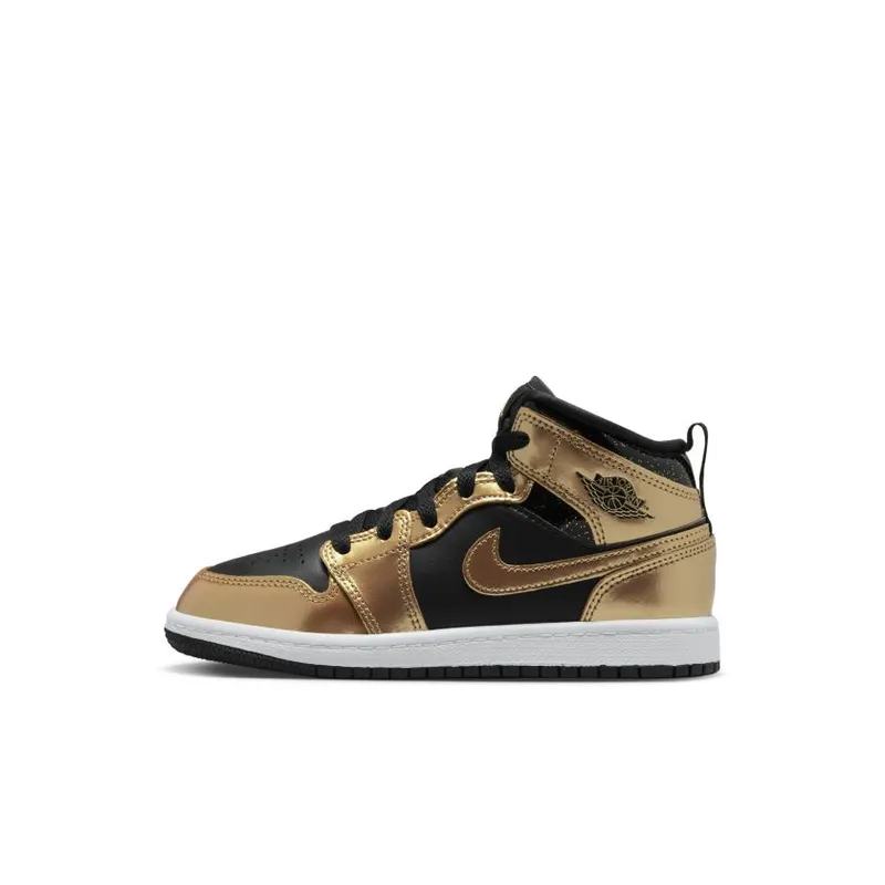 Jordan 1 Mid SE Metallic Gold Black (PS) (DR6968-071)