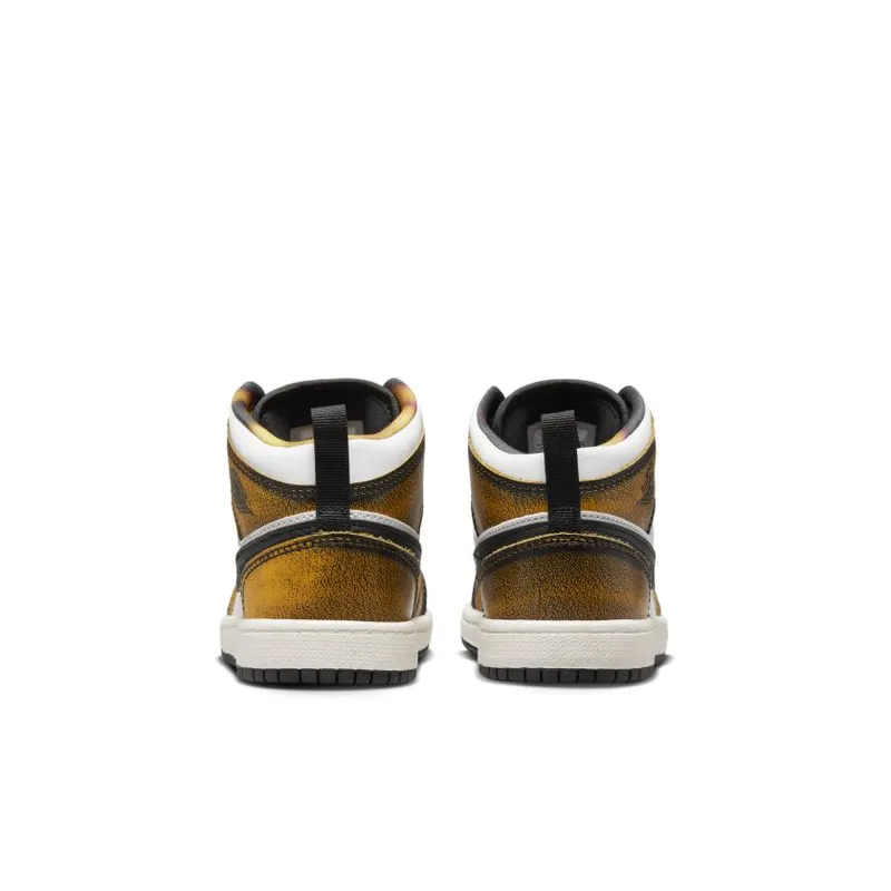 Jordan 1 Mid SE Orange Wear Away (PS) (DQ8419-071)