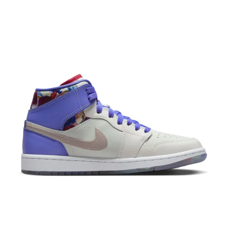 Jordan 1 Mid SE Valentine’s Day Flowers (Women’s) (FD4331-121)