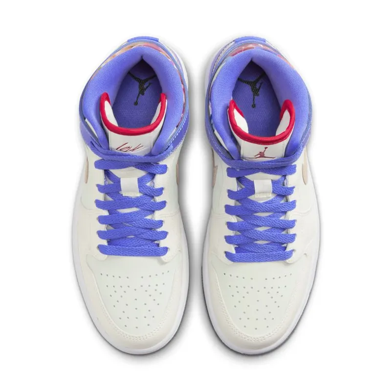 Jordan 1 Mid SE Valentine’s Day Flowers (Women’s) (FD4331-121)