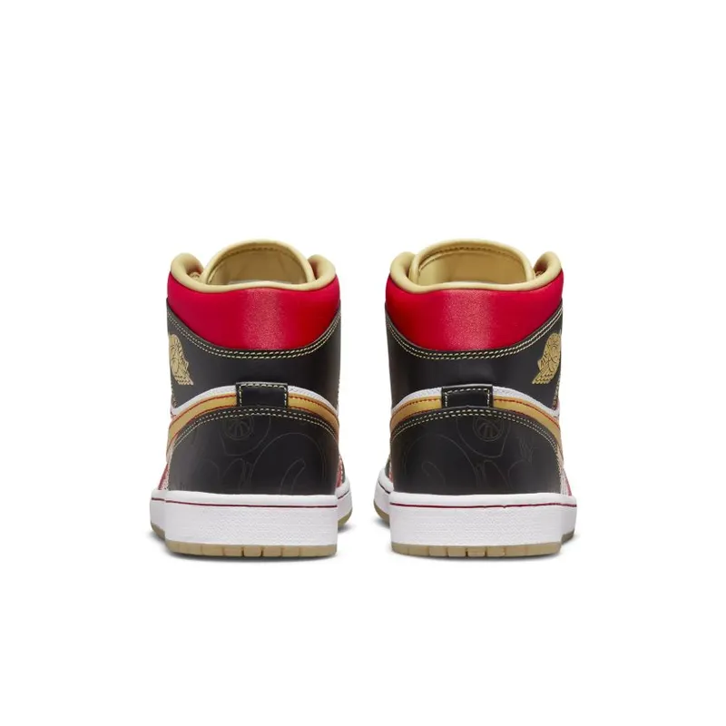 Jordan 1 Mid XQ White Black Sport Red (DV0576-176)