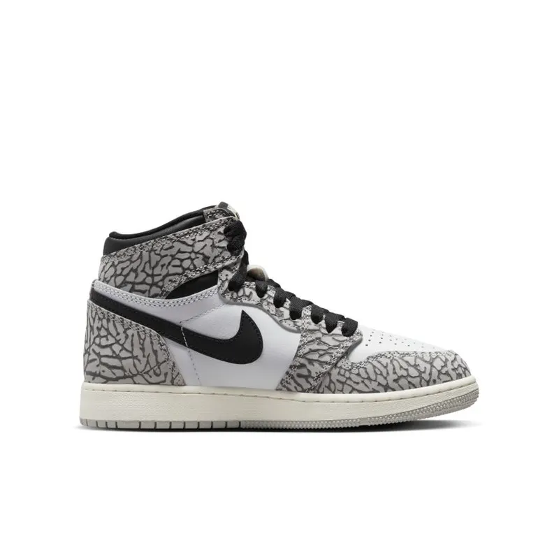 Jordan 1 Retro High OG White Cement (GS) (FD1437-052)