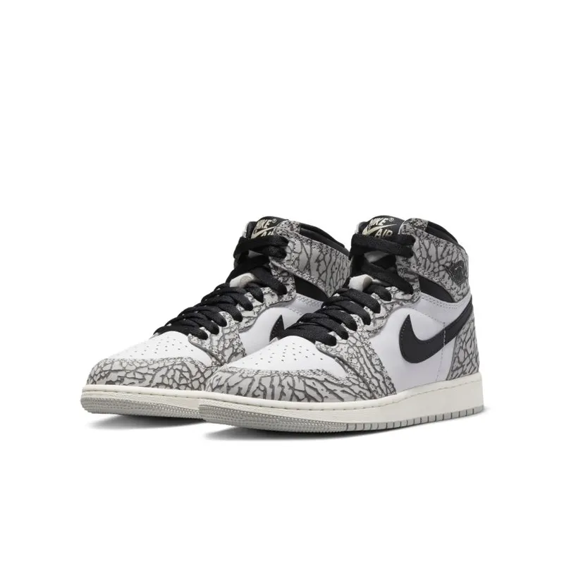 Jordan 1 Retro High OG White Cement (GS) (FD1437-052)