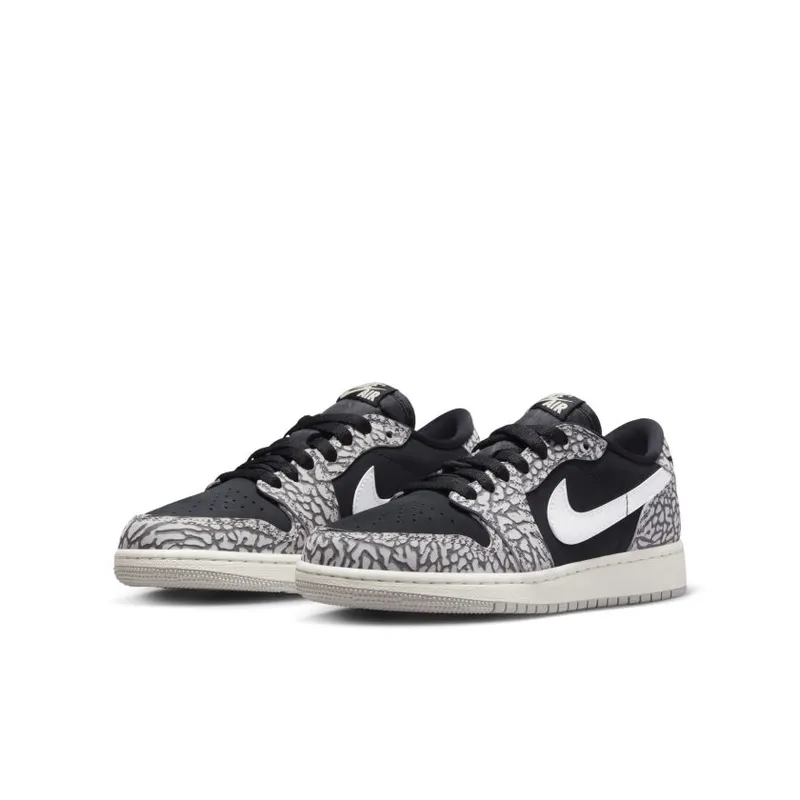 Jordan 1 Retro Low OG Black Cement (GS) (CZ0858-001)