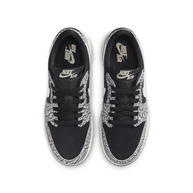 Jordan 1 Retro Low OG Black Cement (GS) (CZ0858-001)