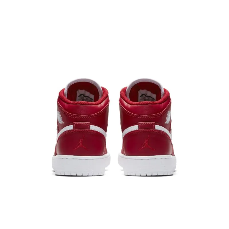 Jordan 1 Retro Mid Gym Red White (GS) (554725-600)