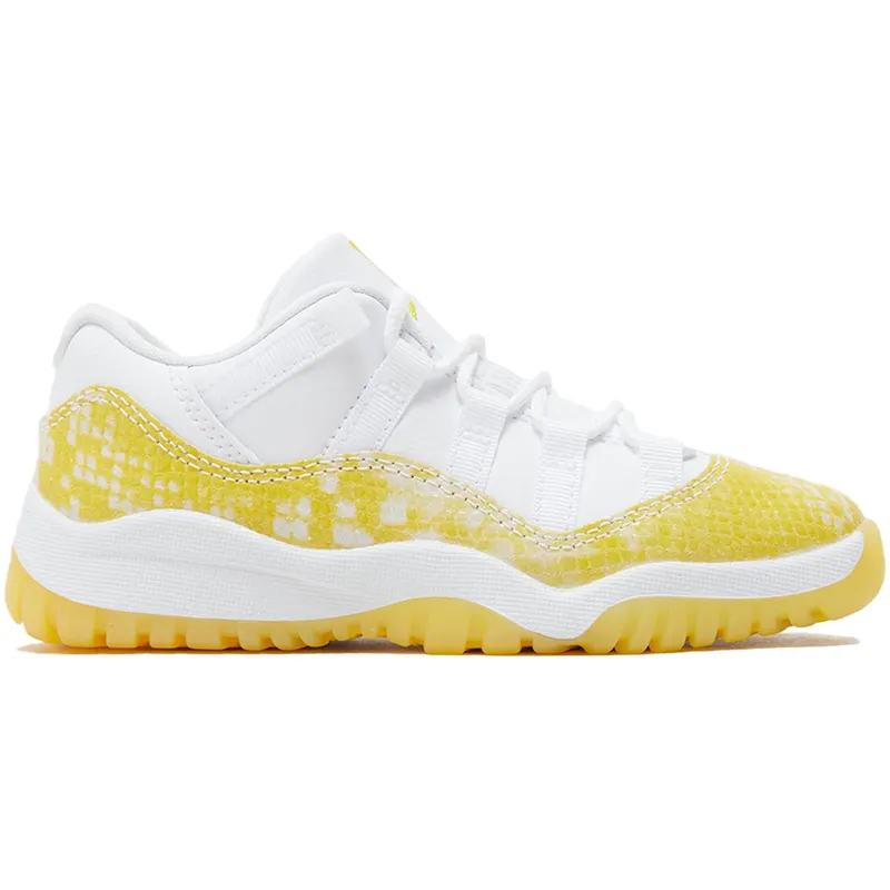 Jordan 11 Retro Low Yellow Snakeskin (TD) (645107-107)
